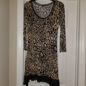 Animal print dress